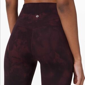 Lululemon Align Pant Burgundy Tie Dye